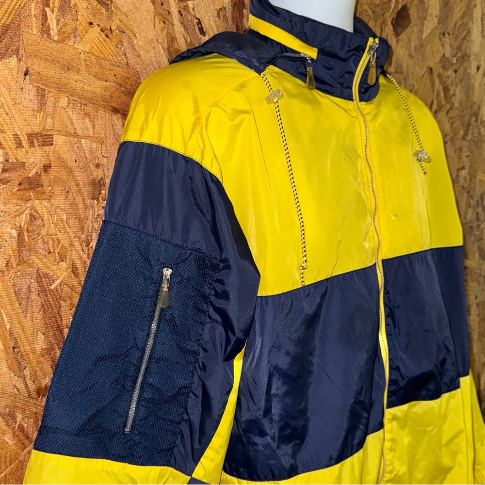 VTG 90s Actra‎ Windbreaker Colorblock Jacket Athletic Streetwear Nautical Look L
